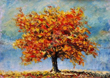 Art texture œuvres - paysage d’automne